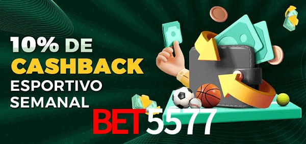 10% de bônus de cashback na bet5577